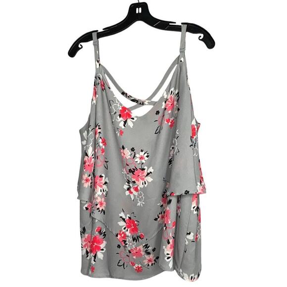 Torrid Sleeveless Floral Flowy Breezy Summer Criss Cross Tank Size 3X Plus - Picture 3 of 7